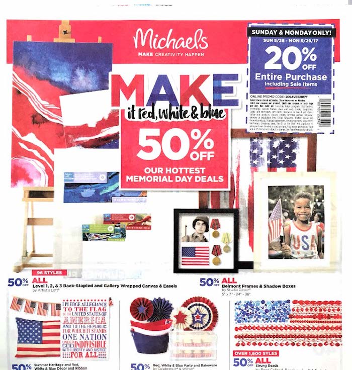 Michaels Coupons Online For Craft Art Supplies to Frames w/ Printable Coupon  Offers Like Weekly Ad 