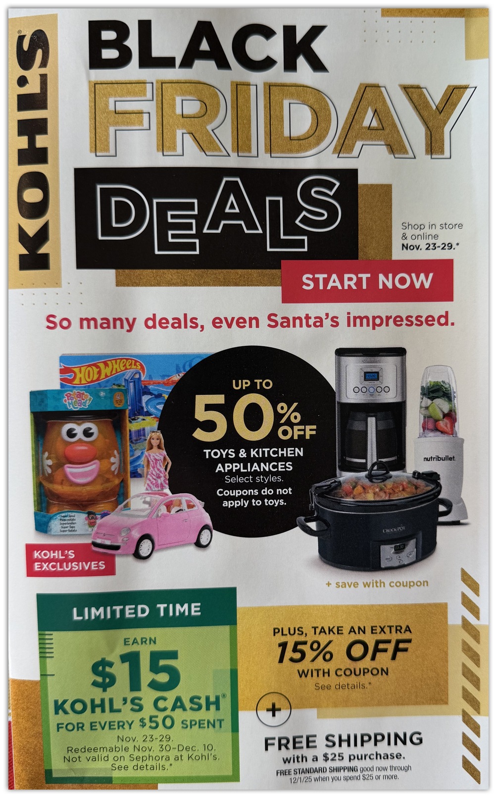 Kohl's Black Friday 2025 Ad Sale